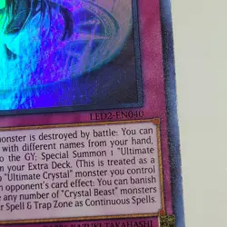 Yugioh - Ultimate Crystal Magic - LED2-EN040 - NM - Super Rare - 1st Ed - 2018 - Image 4
