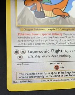 Pokemon Card - Dragonite WB Stamped Movie Promo WOTC Black Star Promo Stamped #5 - Image 5