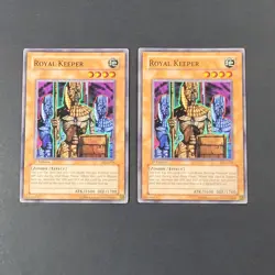 Yugioh TCG - 2x Royal Keeper - PGD-018 - LP/NM - 1st Ed Pharaonic Guardian 2003 - Image 1
