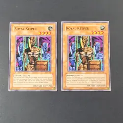 Yugioh TCG - 2x Royal Keeper - PGD-018 - LP/NM - 1st Ed Pharaonic Guardian 2003 - Image 2