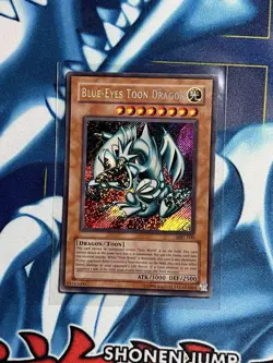 Blue-Eyes Toon Dragon MRL-000 Secret Rare Unlimited Edition Card VLP - Image 1