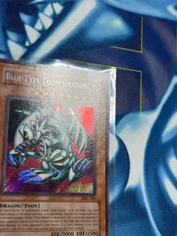 Blue-Eyes Toon Dragon MRL-000 Secret Rare Unlimited Edition Card VLP - Image 4