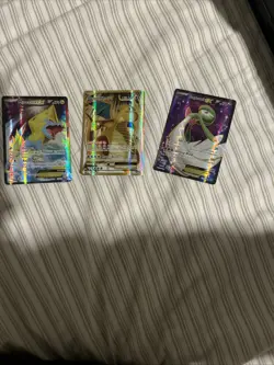 Three Pokemon XY Series Full Art Ex Ultra Rare Card Gardevoir Manetric Dragonite - Image 1