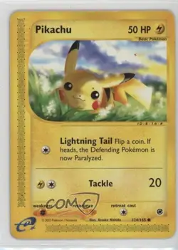 Pikachu Pokemon e-Card Series Expedition #124 2002 - Image 1