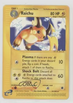 Raichu Pokemon e-Card Series Expedition #61 2002 - Image 1