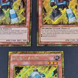 Yugioh - 3x Junk Changer - PGL3-EN002 - 1st Ed - LP/NM - Gold Secret Rare - 2016 - Image 3
