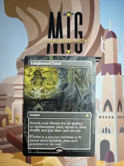 Enlightened Tutor 🔥 Borderless NonFoil 🔥 MTG NM Dominaria Remastered (412) - Image 1