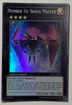 Yugioh - Number 16: Shock Master - Super Rare - CT09-EN014 - Limited NM/LP 2009 - Image 1