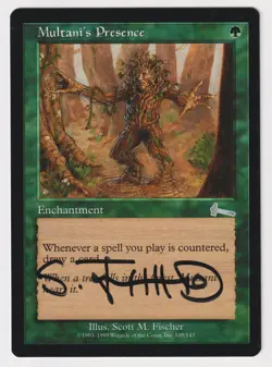 Signed Multani's Presence Proof LP Urza's Legacy Artist Scott M. Fischer MTG AP! - Image 1