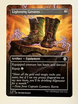 Lightning Greaves (Borderless) Commander: the Lost Caverns of Ixalan Regular MTG - Image 1