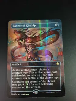 MTG Banner of Kinship (Borderless) (Mana Foil) - Foundations - Image 1