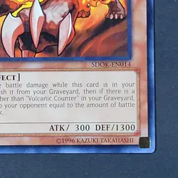 Yugioh TCG- Volcanic Counter - SDOK-EN014 - LP - 1st Ed- Onslaught of Fire 2013 - Image 4