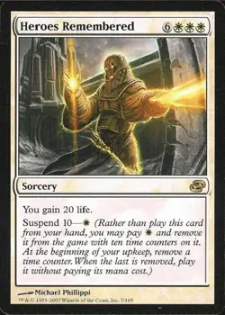 Heroes Remembered - Light Play MTG Planar Chaos - Image 1