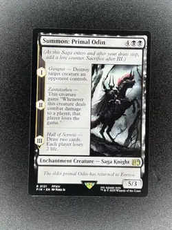 Final Fantasy MTG Magic Summon Primal Odin 0121 FIN Regular Rare NM - Image 1