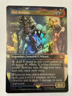MTG x Final Fantasy VIVI ORNITIER #321 Borderless FOIL Magic The Gathering MINT - Image 1