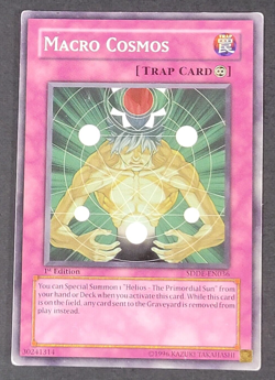 Yugioh TCG - 2x Macro Cosmos - SDDE-EN036 - NM/LP- 1st - Common - Trap - 2008 - Image 1
