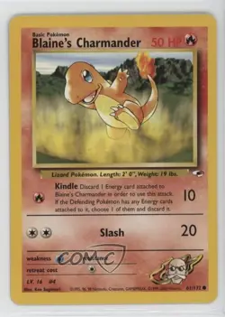 Blaine's Charmander Pokemon Gym Heroes #61 2000 - Image 1