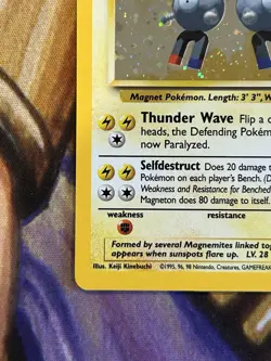 Magneton 9/102 Pokemon Base Set 2 English Holo Rare - Pack Fresh NM 🔥 - Image 4