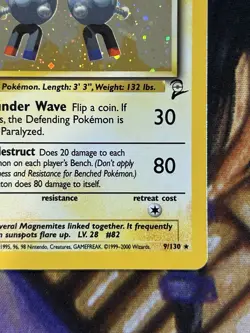 Magneton 9/102 Pokemon Base Set 2 English Holo Rare - Pack Fresh NM 🔥 - Image 5