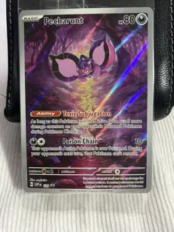 Pokemon TCG Pokemon Center Stamped Pecharunt SV129 Black Star Promo #129 SEALED - Image 1