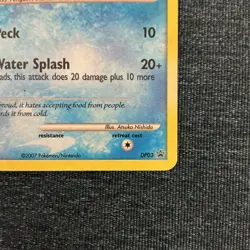 Piplup DP03 Black Star Promo Holo Pokemon Diamond & Pearl Pokemon 2007 LP - Image 4