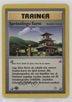 Sprout Tower German 1st Ed. Pokemon Neo Genesis #97 2000 - Image 1