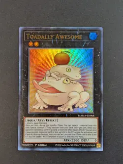 Yugioh TCG - 1x Toadally Awesome - MAMA-EN068 - NM - Ultra Rare - XYZ - 2022 - Image 3