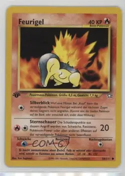Cyndaquil German 1st Ed. Pokemon Neo Genesis #56 2000 - Image 1