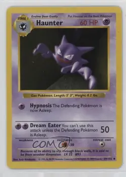 Haunter Shadowless Pokemon Base Set #29 1999 - Image 1