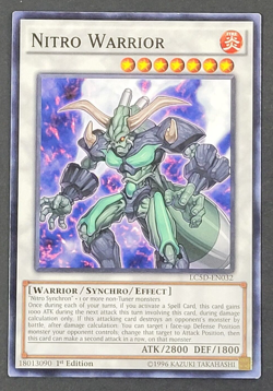 Yugioh TCG - Nitro Warrior - LC5D-EN032- LP/NM - 1st Ed - Common - Synchro 2014 - Image 1