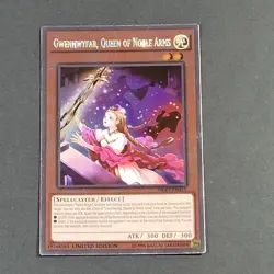 Yugioh - Gwenhwyfar Queen of Noble Arms - NKRT-EN012 - NM/LP, Platinum Rare 2014 - Image 1