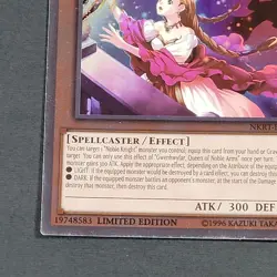 Yugioh - Gwenhwyfar Queen of Noble Arms - NKRT-EN012 - NM/LP, Platinum Rare 2014 - Image 3
