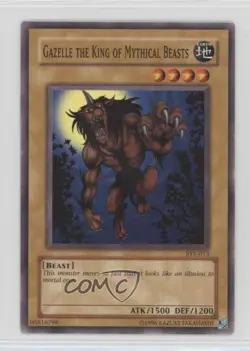 Gazelle the King of Mythical Beasts Unlimited YuGiOh Starter Deck Yugi Evolution - Image 1