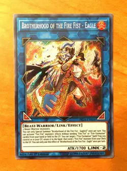 Yugioh Brotherhood of the Fire Fist - Eagle 1st Edition FIGA-EN016 Secret Rare M - Image 1