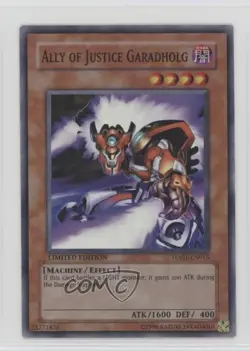 Ally of Justice Garadholg Limited Edition YuGiOh Hidden Arsenal 1 #HA01-EN015 - Image 1
