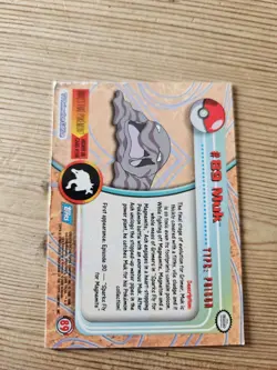 Pokemon #89 Muk Trading Card Topps Blue Logo - Image 2