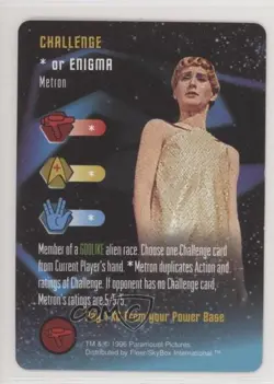 1996 Star Trek - The Card Game Challenge Metron - Image 1