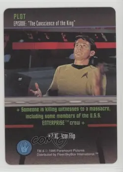 1996 Star Trek - The Card Game Plot Episode: The Conscience of the King - Image 1