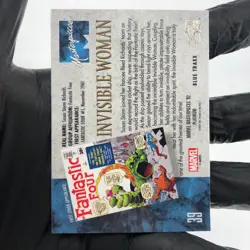 Marvel Card Invisible Woman Blue Traxx 39 Fleer Upper Deck Masterpieces [NM] - Image 3