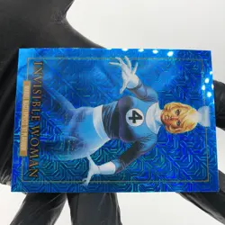Marvel Card Invisible Woman Blue Traxx 39 Fleer Upper Deck Masterpieces [NM] - Image 5