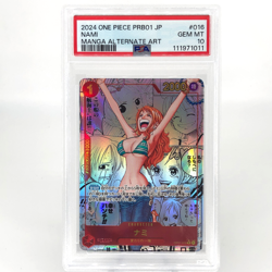 One Piece Card PSA 10 Nami OP01-016 R SP Manga Alt Art Parallel Japanese [10] - Image 1