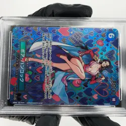 One Piece Card PSA 10 Boa Hancock OP07-051 SR SP Parallel Japanese [10] - Image 5