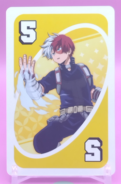 Shoto Todoroki/ My Hero Academia Card Game UNO Japanese Toei Anime Rare YE b - Image 1