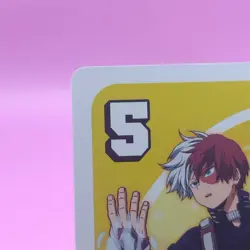Shoto Todoroki/ My Hero Academia Card Game UNO Japanese Toei Anime Rare YE b - Image 3