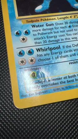 Pokemon TCG Poliwrath 015/130 Base Set 2 Holo Rare Card **READ DESCRIPTION - Image 2