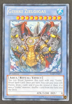 Yugioh TCG - Gishki Zielgigas - HA07-EN057 - LP/NM - 1st Ed. - Secret Rare, 2013 - Image 1