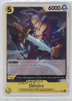 2023 One Piece Card Game: Wings of Captain OP06 Denjiro #OP06-109 - Image 1