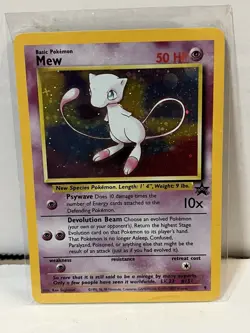 Pokemon Card Mew Holographic Black Star Promo #9 Card WOTC 1999-2000 NM-LP - Image 1