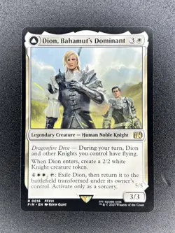 Dion, Bahamut's Dominant 0016 Bahamut Warden Of Light FIN Final Fantasy NM MTG - Image 1