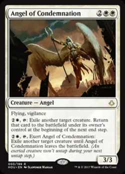 Angel of Condemnation - Light Play MTG Hour of Devastation - Image 1